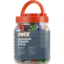 Aanbieding voor Max Bagageriemen - 6 stuks