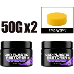 Aanbieding voor Auto Plastic Restorer Gloss Enhancer Kristalhelder Autoleer en paneelvernieuwing Wax Coating Agent Terug naar zwart Glans Polish
