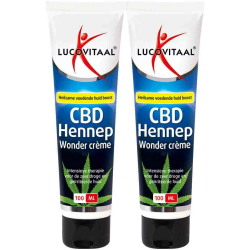Aanbieding voor 2x Lucovitaal Creme Huidwonder Hennep CBD 100 ml