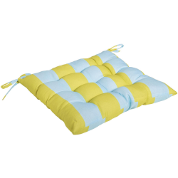 Aanbieding voor Tuinkussen Streep Geel/Blauw