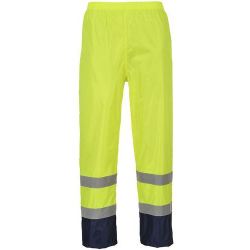 Aanbieding voor Regenbroek Klassiek Tweekleuren Hi-Vis Blauw/geel H444 Portwest
