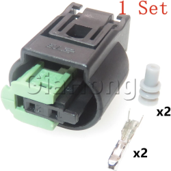 Aanbieding voor 1 set 2 manieren 1-967644-1 auto waterdichte socket voor bmw 1-967570-3 968405-1 auto achteruitrijradarsensorconnector