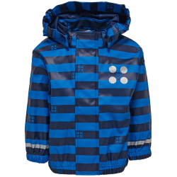 Aanbieding voor LEGO® Wear Regenjas - Blauw/Navy Gestreept - LEGO® Wear - 3 jaar (98) - Regenjas