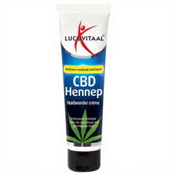 Aanbieding voor 2+2 gratis: Lucovitaal Creme Huidwonder Hennep CBD 100 ml
