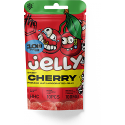 Aanbieding voor Tsjechische CBD HHC Gelei Zure Kers 100 mg, 10 stuks x 10 mg