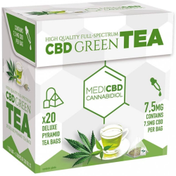 Aanbieding voor MediCBD Groene thee - piramide theezakjes met CBD, 30 g