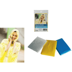 Aanbieding voor Regenponcho met Kap One Size - assorti - per stuk
