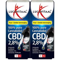 Aanbieding voor Gratis Verzending: 2x Lucovitaal Cannabidol CBD 2,8% 10 ml