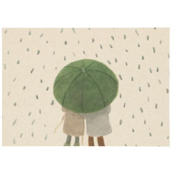 Aanbieding voor Kaart, samen onder paraplu