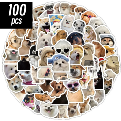 Aanbieding voor 10/50/100 Stuks Grappige Hond Stickers Cartoon Leuke Decals Speelgoed Briefpapier Gitaar Telefoon Fiets Laptop Bagage Auto graffiti Kids Sticker