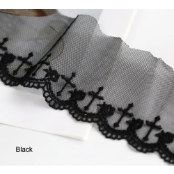 Aanbieding voor Breedte: 7 cm (2,80 ") Mooie roos geborduurd kant voor kleding Gordijn Kant Naaiaccessoires (ss-874)