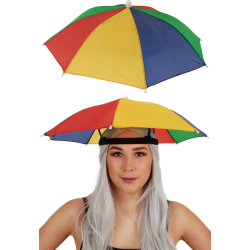 Aanbieding voor Hoofd paraplu rood geel groen blauw