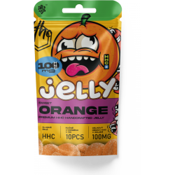 Aanbieding voor Tsjechische CBD HHC Gelei Oranje 100 mg, 10 stuks x 10 mg
