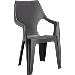 Aanbieding voor Allibert Tuinstoel Dante graphite hoge rug