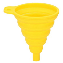 Aanbieding voor Dunlop Vouwbare siliconen trechter - Geel, 9 cm diameter