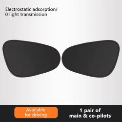 Aanbieding voor Nieuwe elektrostatische zonneklep voor auto zijraam 4-laags zonnescherm gordijnen anti-verblinding UV-blokker auto interne blokker 99,9% UV
