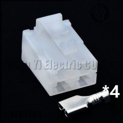 Aanbieding voor 4-Pins 6.3 Serie Auto Connector Plug 7123-2840 6070-4891 172134-1 Mg610047 7122-2840 6070-4621 172133-1 Mg620046