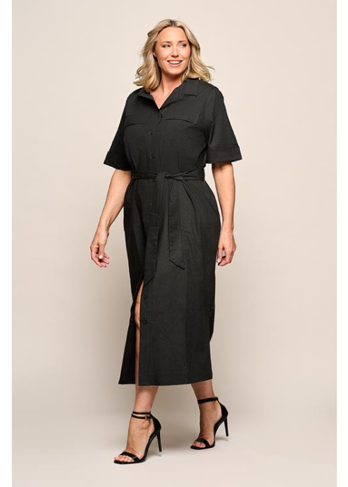 Mart Visser Logan jurk zwart maxi