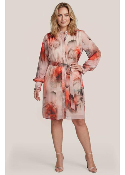 Mart Visser Ashley print jurk roze / multi maxi