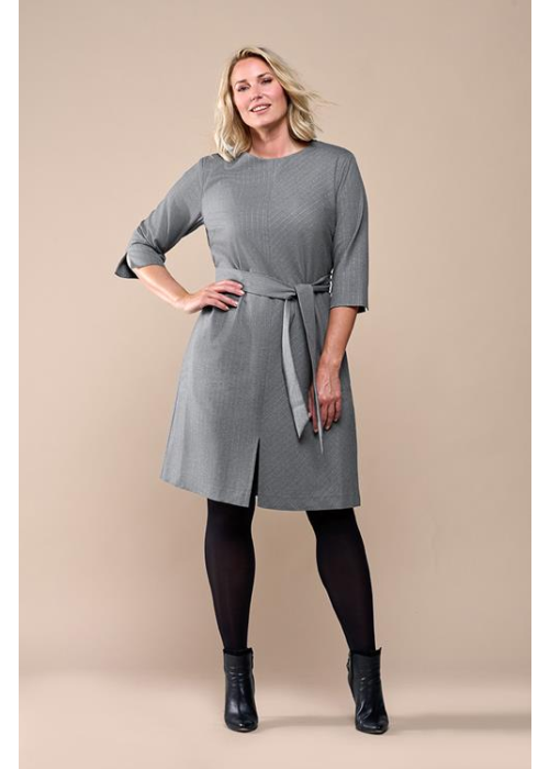 Mart Visser Ziana lurex jurk grijs maxi