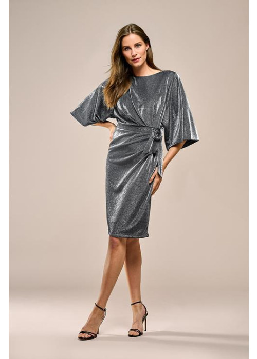 Mart Visser Milan metallic jurk zilver