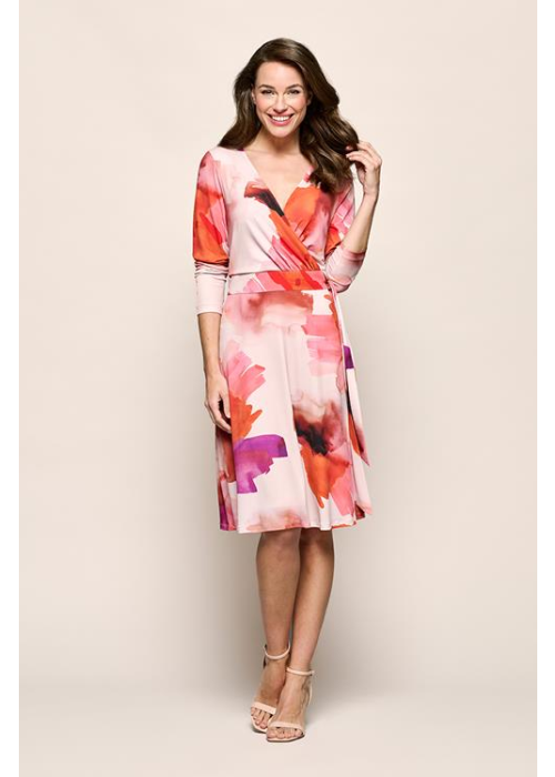 Mart Visser July print jurk zand / roze