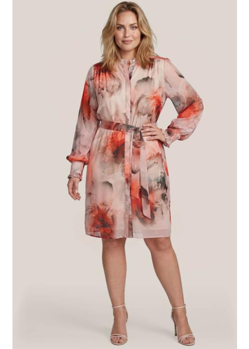 Mart Visser Ashley print jurk roze / multi maxi