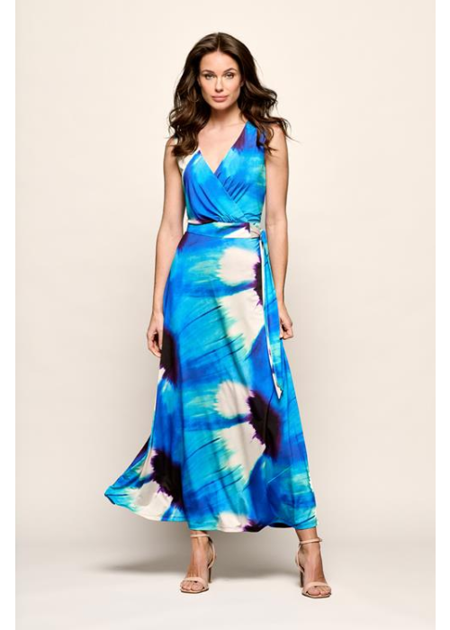 Mart Visser Reggy print jurk blauw / multi