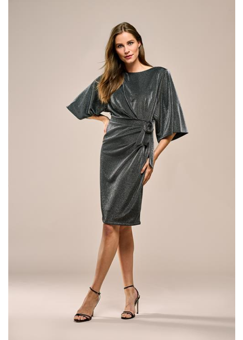 Mart Visser Milan metallic jurk zilver