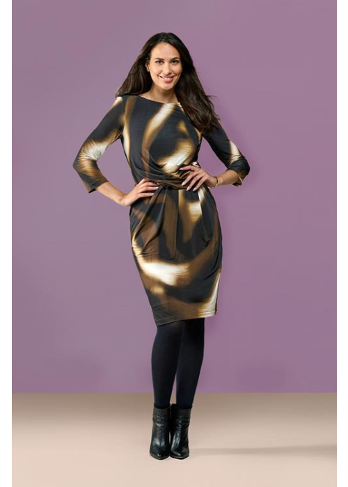 Mart Visser Eloise print jurk olijf / multi