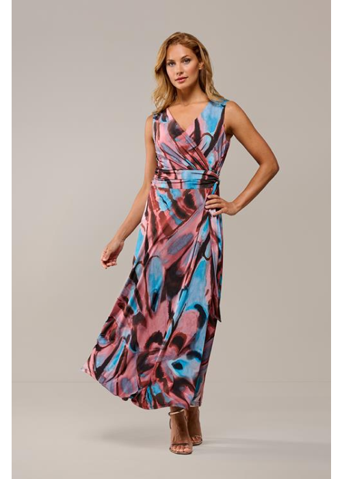 Mart Visser Reggy print jurk blauw / roze