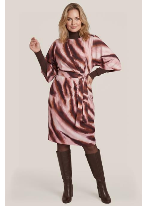 Mart Visser Milan print jurk roze / bruin maxi