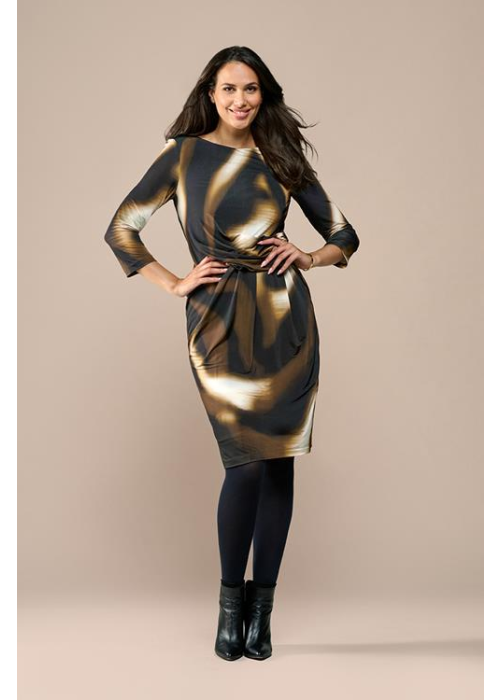 Mart Visser Eloise print jurk olijf / multi