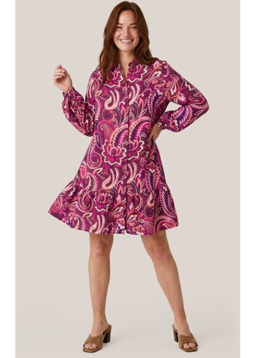 Mart Visser Caroline Tensen camden print jurk magenta / multi