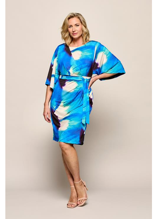 Mart Visser Milan print jurk blauw / multi maxi