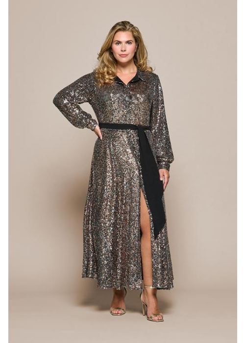 Mart Visser Kelly jurk brons maxi