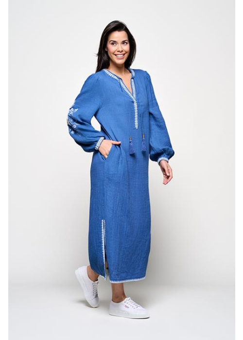 Mart Visser Caroline Tensen como jurk blauw