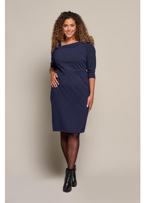 Mart Visser Novelle jurk navy maxi