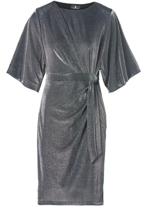 Mart Visser Milan metallic jurk zilver