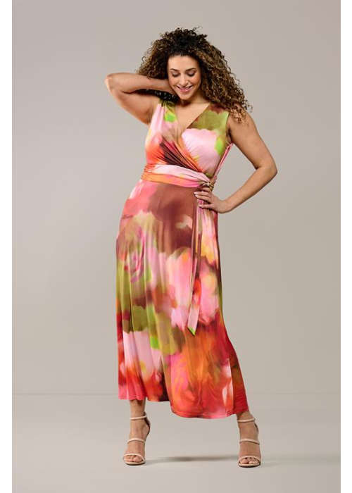 Mart Visser Reggy print jurk roze / multi maxi