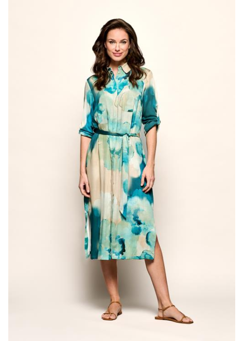 Mart Visser Bowie print jurk blauw