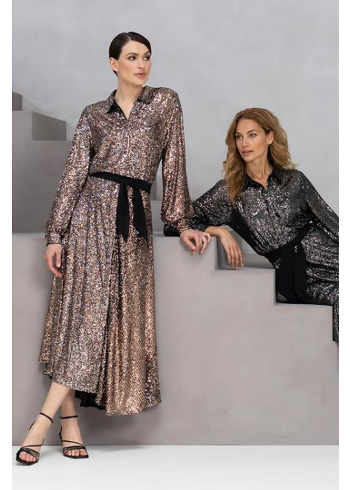 Mart Visser Kelly jurk brons