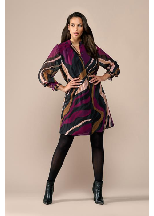 Mart Visser Ashley print tuniek dark berry