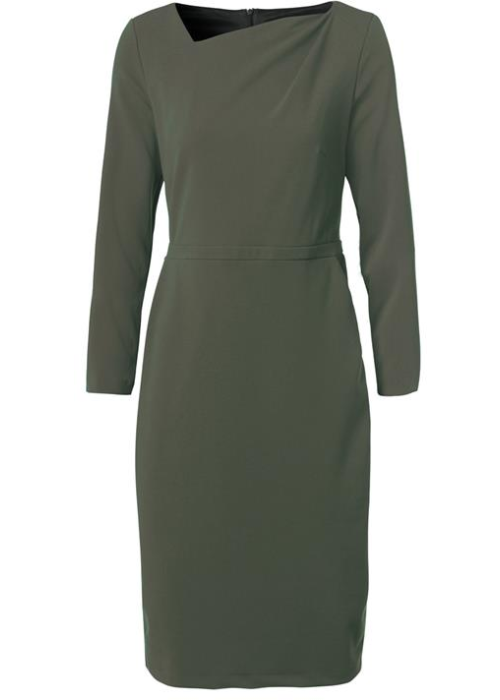 Mart Visser Novelle jurk olijfgroen