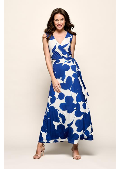 Mart Visser Reggy print jurk navy / gebroken wit