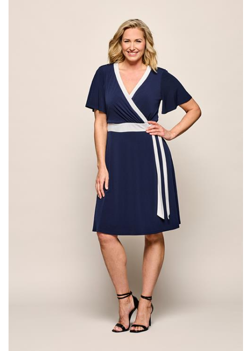 Mart Visser Regina jurk navy maxi