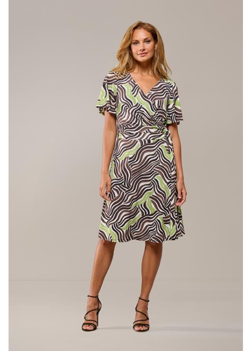 Mart Visser Regina print jurk groen / taupe